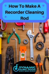 image how to make a recorder cleaning rod pin
