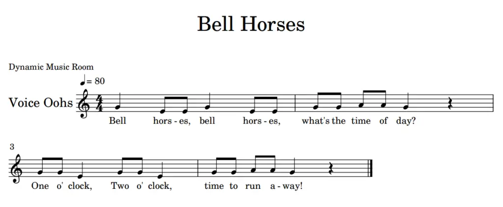 bell horses