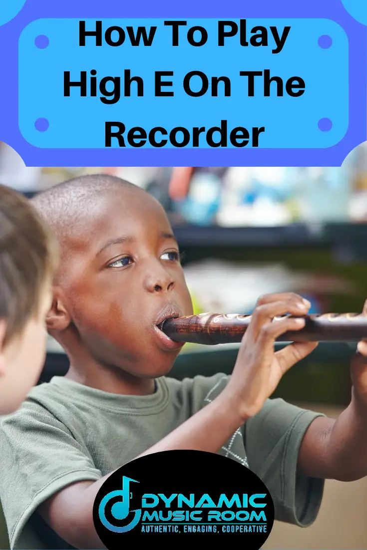 image how to play high e on the recorder pin