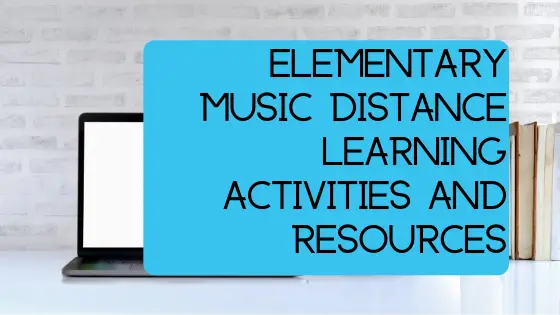image elementary music distance learning banner