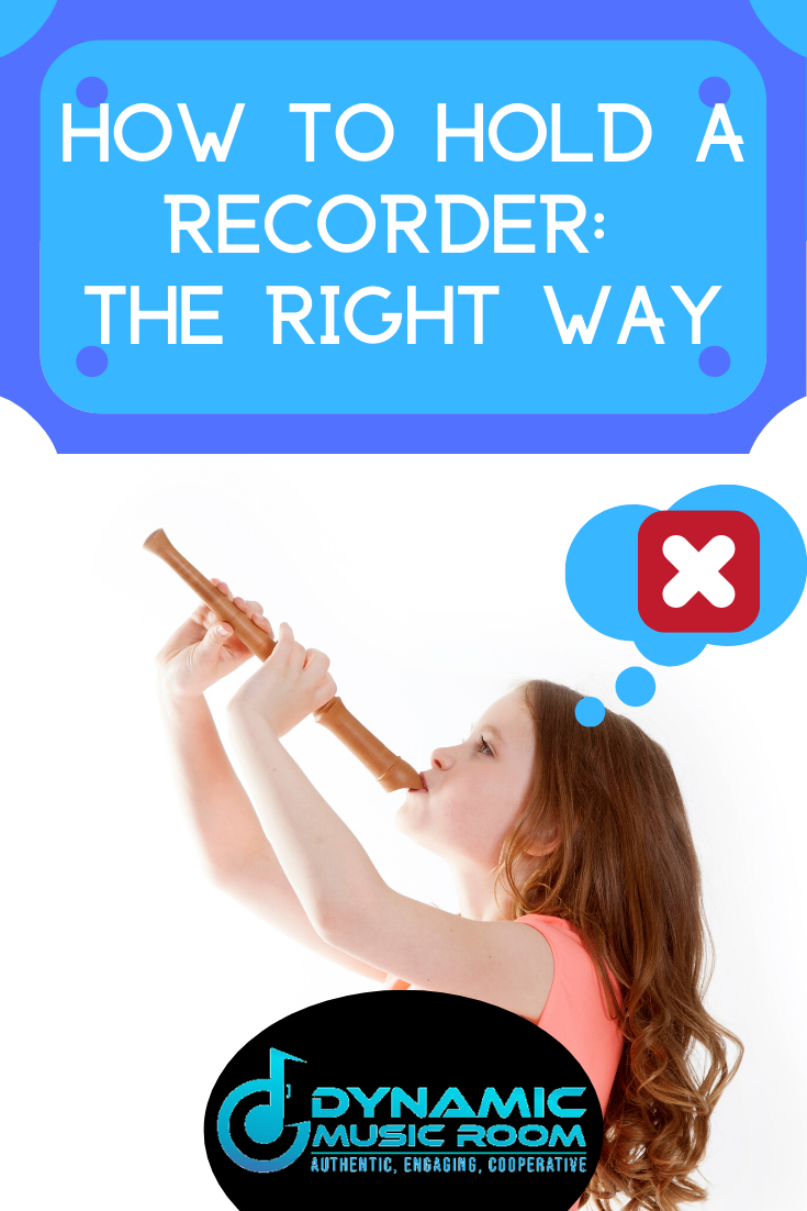 image how to hold a recorder pin