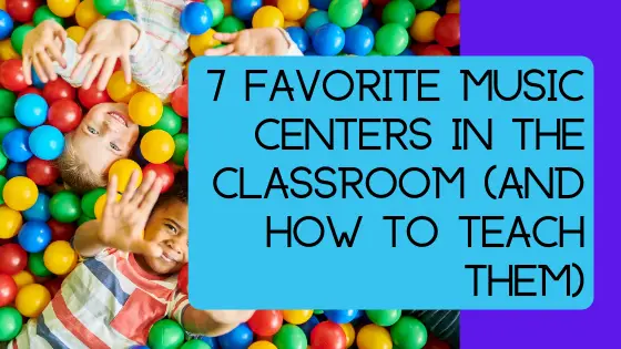 image music centers in the classroom banner