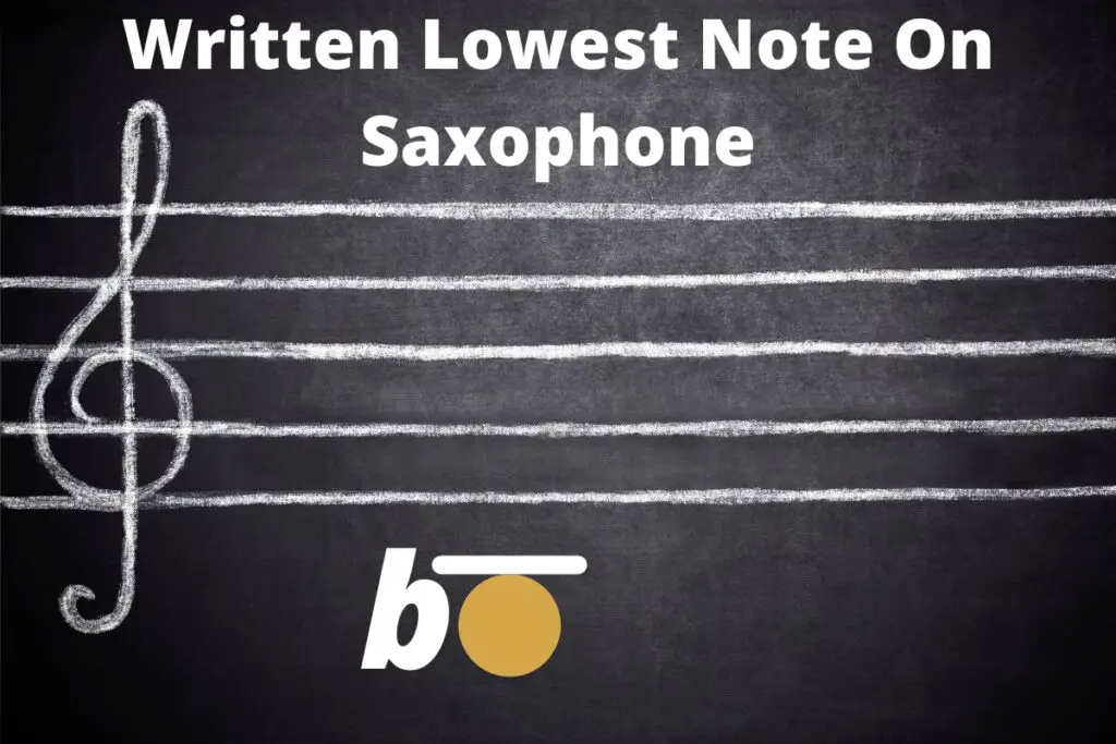 lowest note on alto sax written
