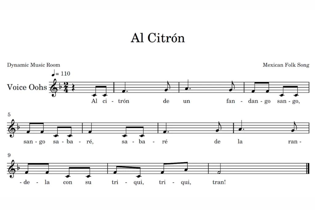 al citron sheet music