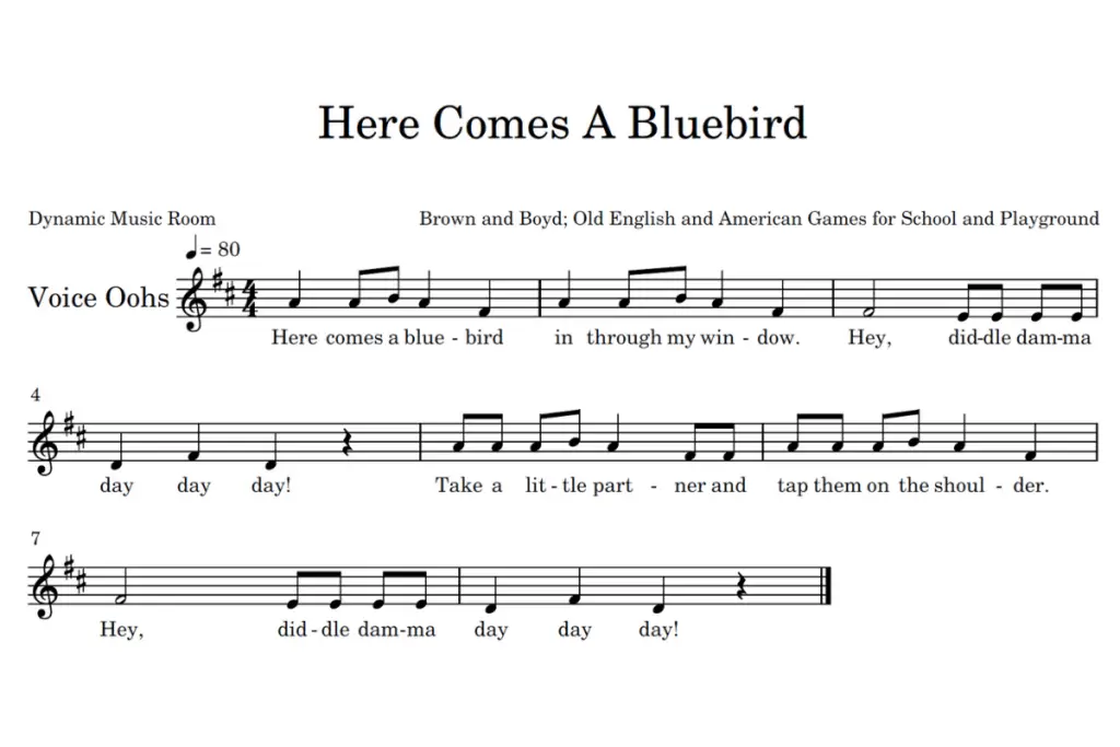 here comes a bluebird sheet music
