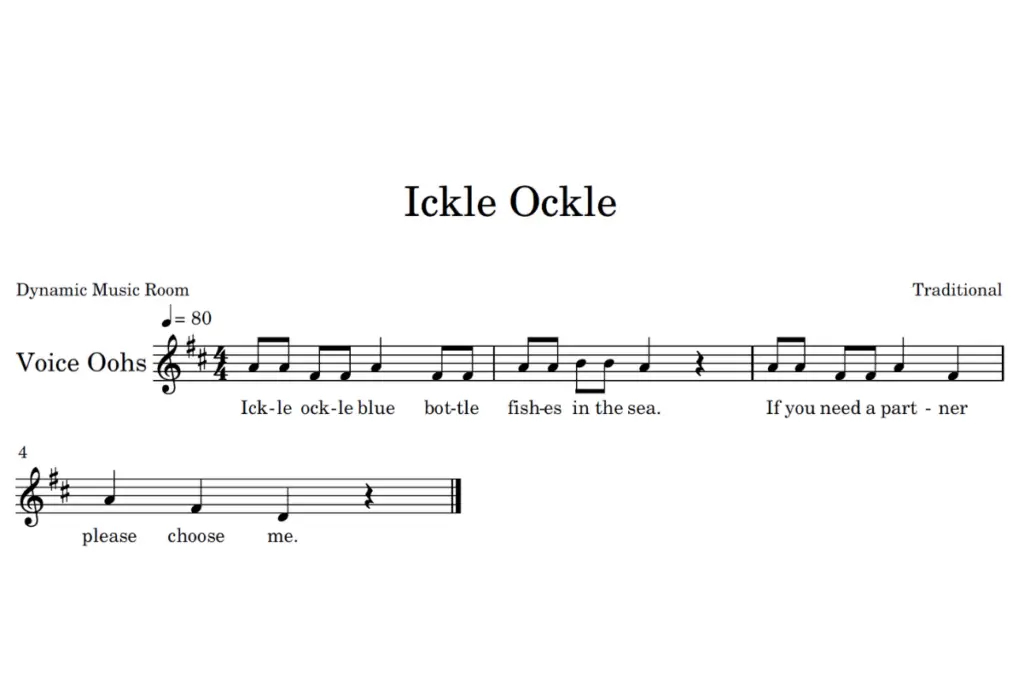 ickle ockle sheet music