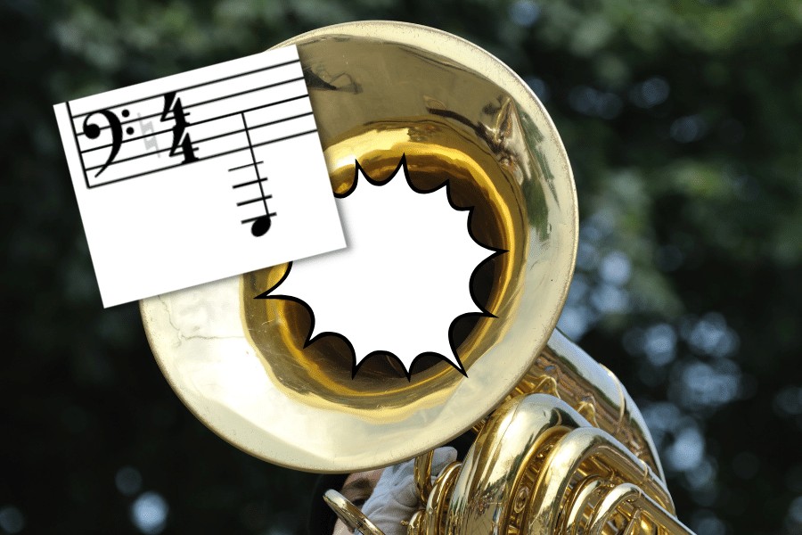 what is the lowest note a tuba can play
