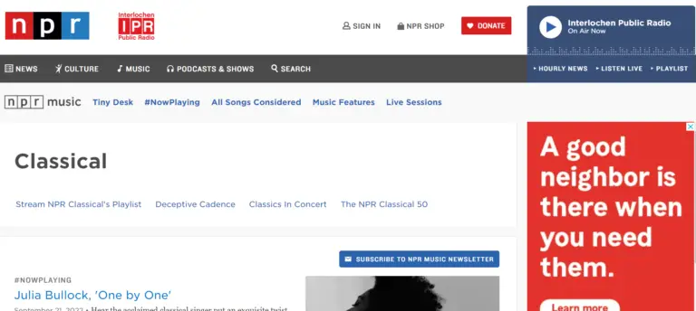 classical music review websites