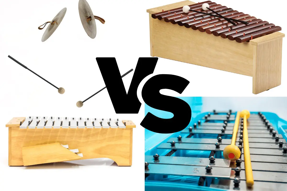 xylophone vs metallophone vs glockenspiel